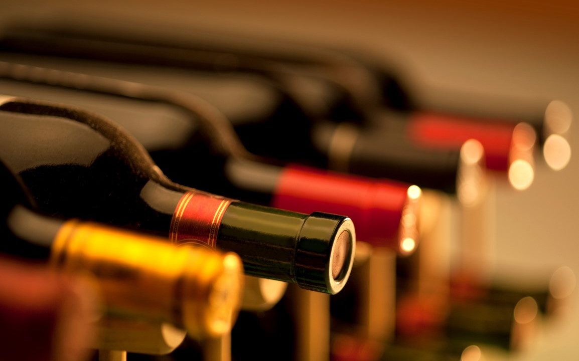 Wine Bottles in Cellar